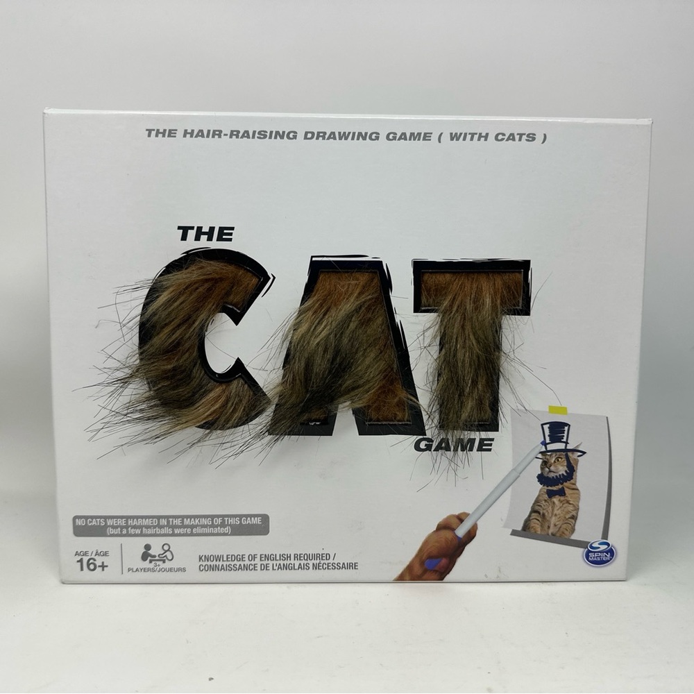 The Cat Board Game The Hair-Raising Drawing Game Go Fur It Factory Sealed
